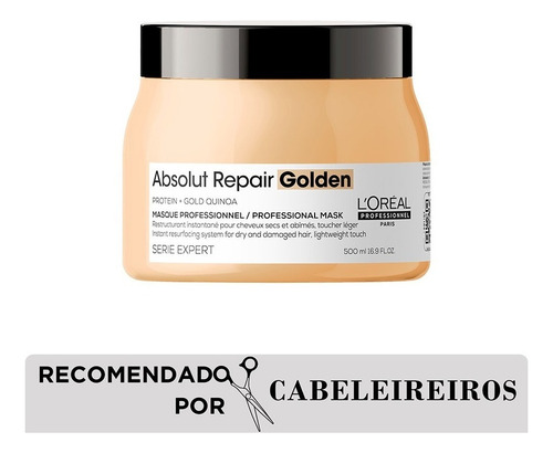 Absolut Repair Gold Quinoa Máscara Golden 500ml - Série Expert | L'oréal Professionnel