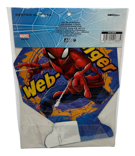 4 Centro Mesa Spiderman Hombre Araña Fiesta Abanico Plegable