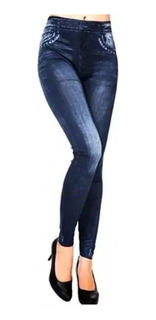 Leggins Jeans Termico Ropa Termica Frio Invierno Tiro Alto!