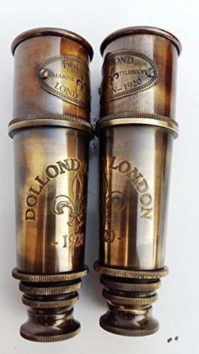 Imagen 4 de 5 de Telescopio Pirata De Coleccion Londres 1920 Laton Macizo