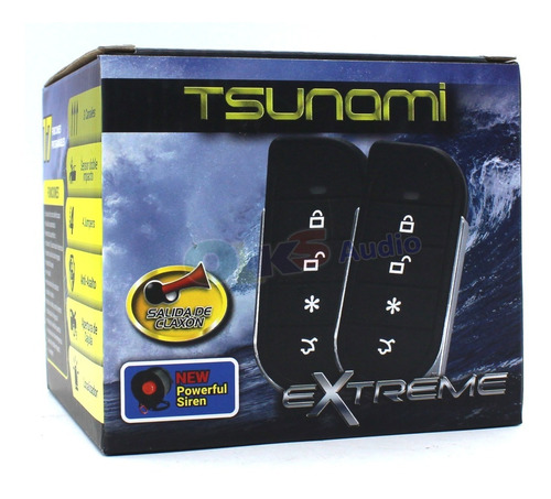 Alarma Automotriz Antiasalto Sirena 3 Canale Extreme Tsunami