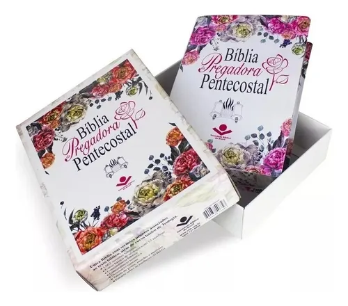 Bíblia da Pregadora Pentecostal Couro ilustrada florida Almeida R...