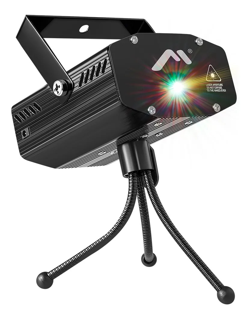 Mini Láser Mitzu Efecto Puntos Y Líneas Con Tripié, Mll-0041