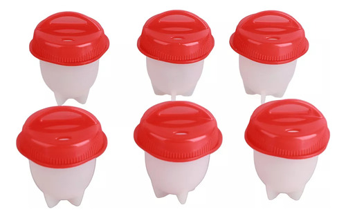 Set De 6 Vasos Antiadherentes Para Hacer Huevos Cocidos