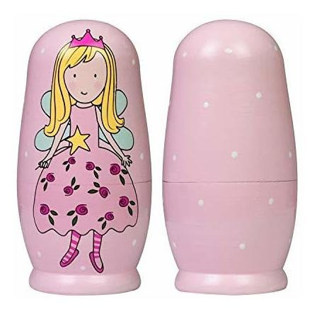 Muñecas Matryoshka De Madera Multicolor 5 Piezas Juguete