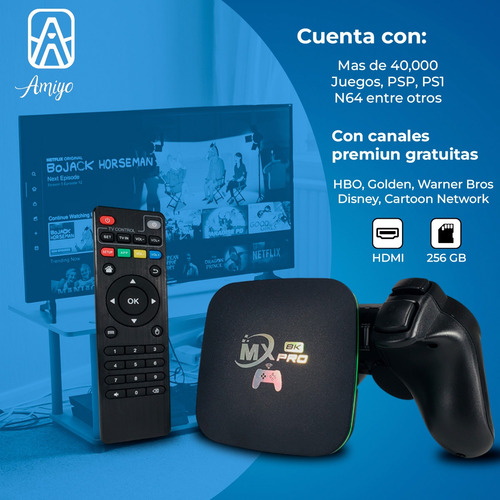 Centro Multimedia Smart Tv Box Con Wifi Y Resolución 4k