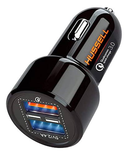 Hussell Adaptador De Cargador De Coche  Usb