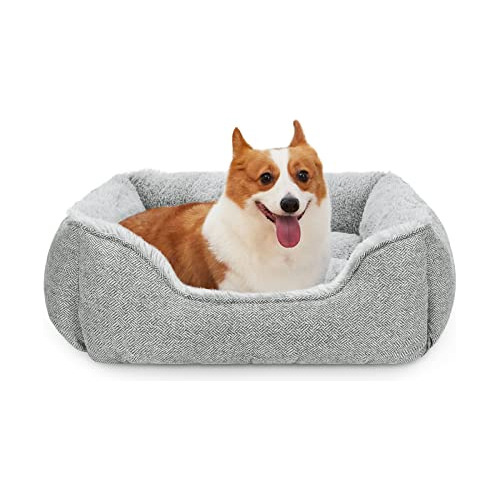 Medium Dog Beds For Small Large Dogs Rectangle Washable...