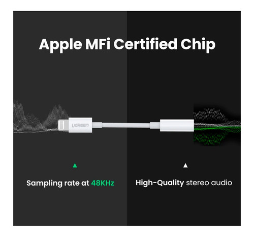 Adaptador Jack De 3.5 Mm Audio Compatible Con iPhone E iPad (Usado)