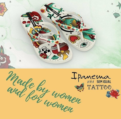 Imagen 2 de 4 de Sandalias Para Damas Ipanema Sem Igual Tattoo