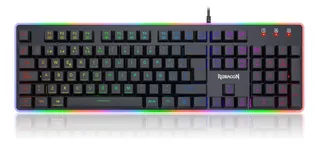 Teclado Semi Mecánico Gamer Redragon Dyaus 2 K509rgb Esp-ing Color del teclado Negro Idioma Español Latinoamérica