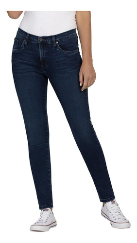 Pantalon Jeans Skinny Cintura Alta Lee Mujer 02m9