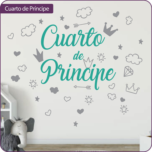 Vinilo Decorativo Infantil Cuarto De Príncipe / Princesa