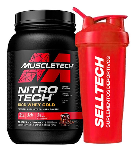 Proteína Muscletech Nitrotech 100% Whey Gold 2.2lb Chocolate