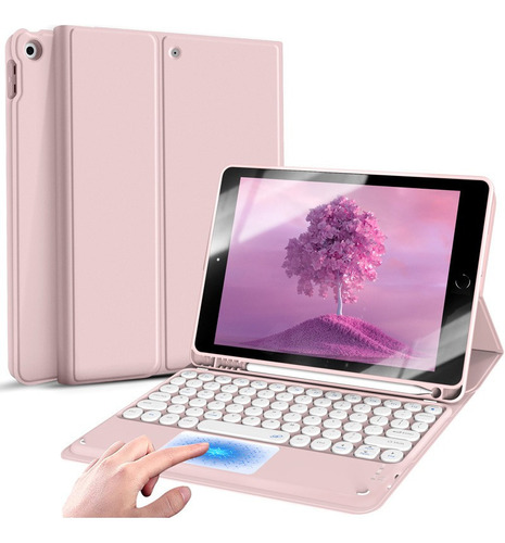 Funda Con Teclado Touchpad Para iPad 10.2 Pulgadas