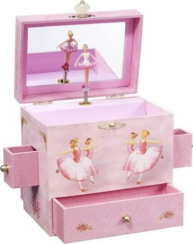 Caja Musical Joyero Con Bailarina:  Lago De Los Cisnes 