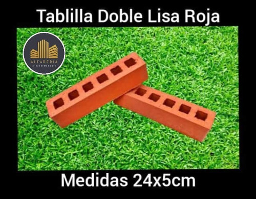 Tablilla Doble Lisa Roja