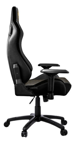 Imagen 3 de 4 de Silla de escritorio Cougar Armor S Royal gamer ergonómica negra con tapizado de cuero sintético
