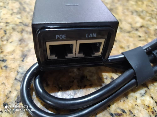 Imagen 1 de 4 de Adaptador Poe Ubiquiti 24v 0.5 A