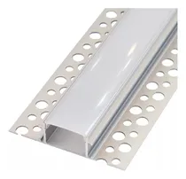 Comprar 8m Perfil Led Aluminio Omega Embutir Durlock Techo Cantonera