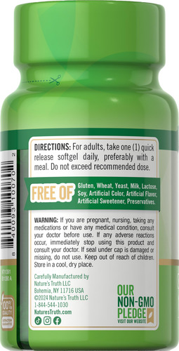 Nature's Truth Vitamina D3 10000 Ui 100 Softgels