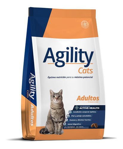 Imagen 1 de 2 de Alimento Agility Premium para gato adulto sabor mix en bolsa de 10 kg