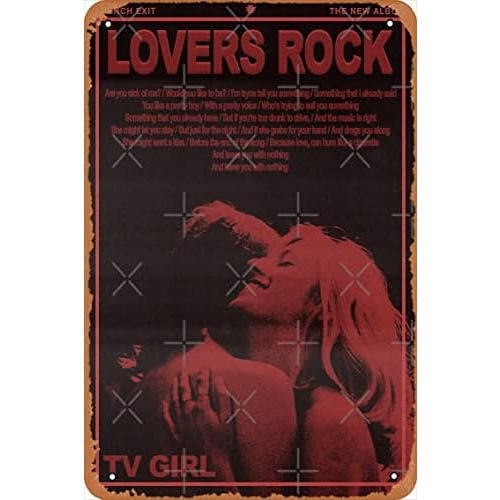 Póster De Metal Retro Amantes De Tv Girl Lovers Rock, ...