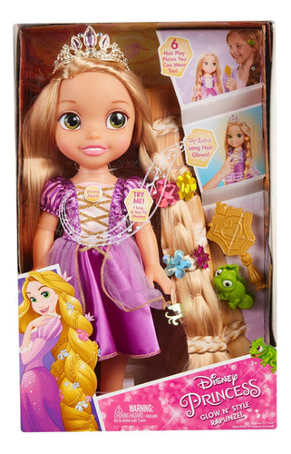 Disney Princesa Rapunzel Estilo Luminoso 35cm Ruz