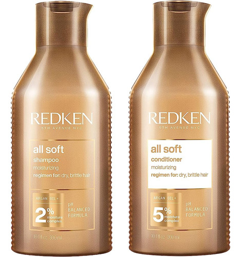 Redken All Soft Champú Y Acondicionador | Para Cabello Seco