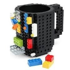 Caneca Lego 3d + Brinde Lego, Várias Cores Preta Geek Nerd