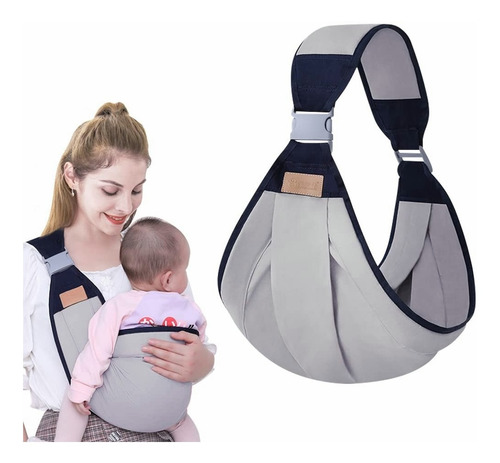 Mochila Cangurera Portabebés Ergonimica 0-36 Meses 20kg-gris