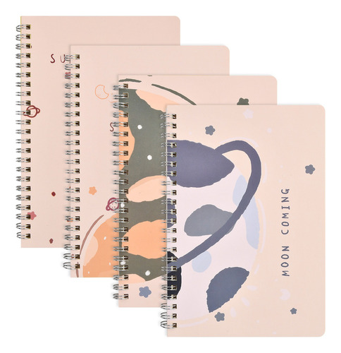 A 4 Cuaderno Libreta De Espiral Rayado De Planetas 60 Hojas