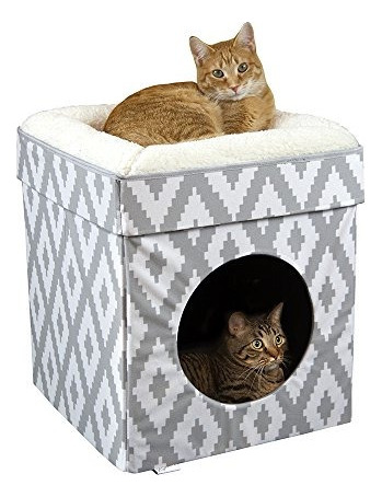 Kitty City Large Cat Bed Cat Cube Cat Housecat Condo Pop Up 