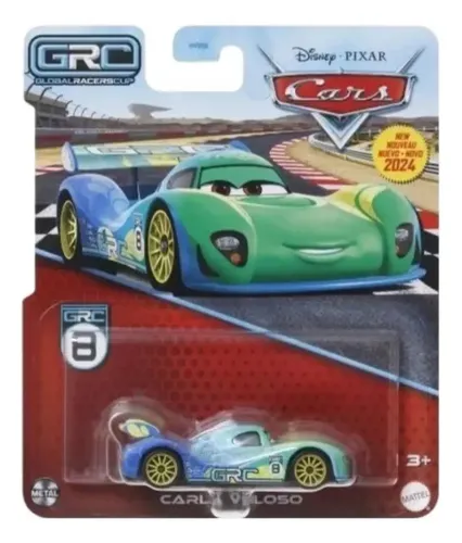 Carros Disney Pixar Carla Veloso Grc Metal Color Verde Claro