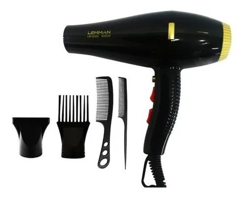 Secador De Cabello Lemman Lm 6000w Secado Rapido Profesional