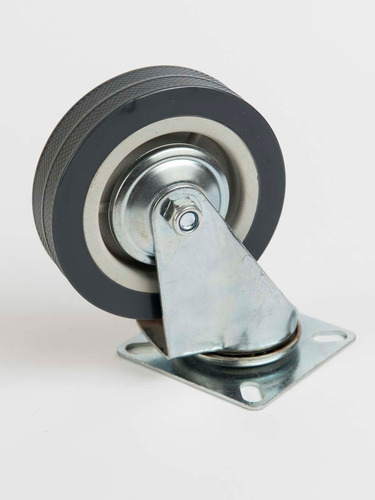 Rueda Goma 100 Mm Giratoria Mueble Reforzada Carro Casa