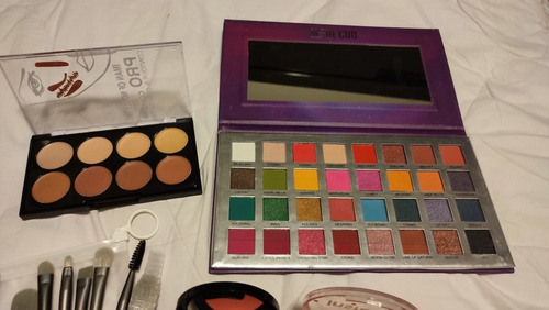 Pack De 16 Piezas De Maquillaje Variado, Basicos De Belleza