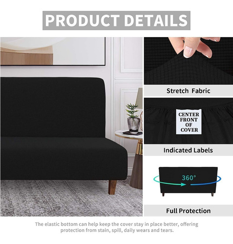 Yc Funda De Sofá Cama Protectora Cubre Salas Elástica