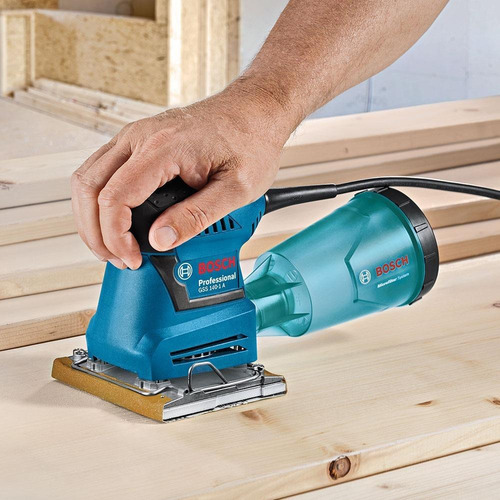 Lijadora Orbital Bosch Gss 140-1 A 180 W + Lijas Color Azul