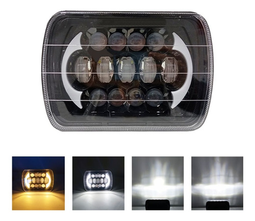 Faro Led Neblinero Rectangular 45w 12/24v Auto Moto Jeep