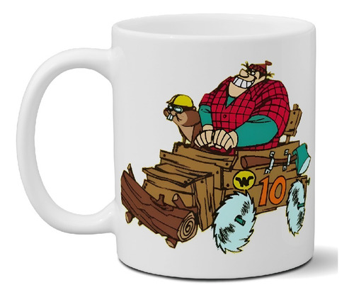 Taza De Cerámica Autos Locos El Troncoswagen Calidad Premium