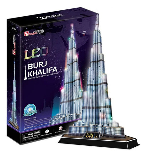 Puzzle 3d Cubicfun Burj Khalifa Led