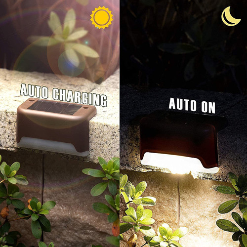Luz Solar Para Cubierta, 16 Piezas, Luces Solares Para Escalones