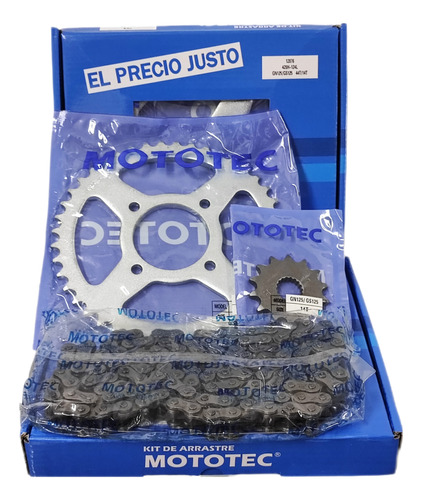  Kit Arrastre Gn125/gs125. 428h-124l. 44-14 Cadena Reforzada