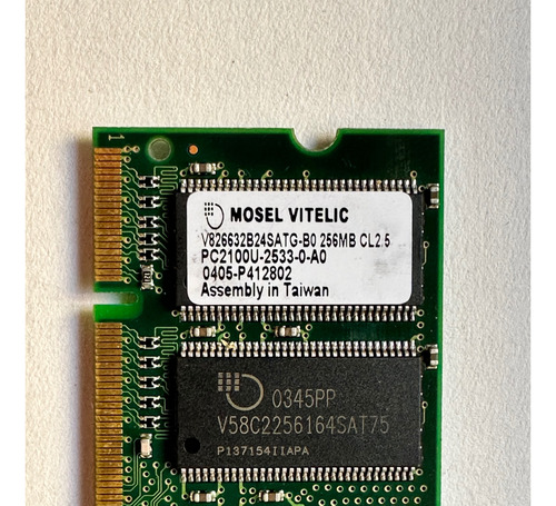Memoria Ram 256mb Pc2100u Ddr-ram So-dimm Cl2.5 Pc2100s