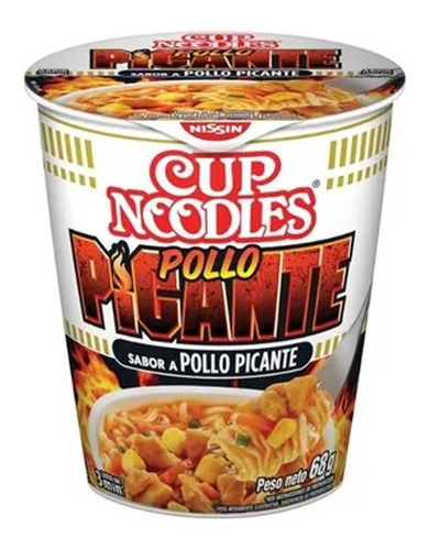 Nissin Cup Noodles Pollo Picante X68g Instantanea