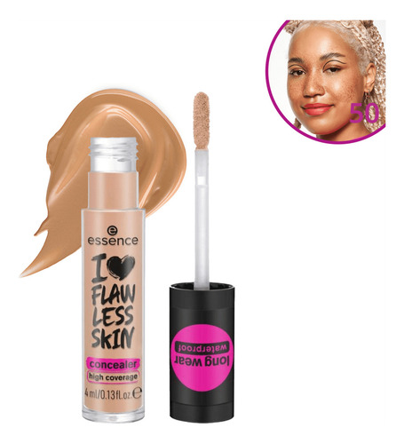 Essence I Love Flawless Skin 50 Light Sand - Corretivo Líqui