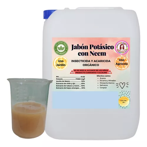 50l De Jabón Potásico C/ Aceite De Neem Bioinsecticida Refor