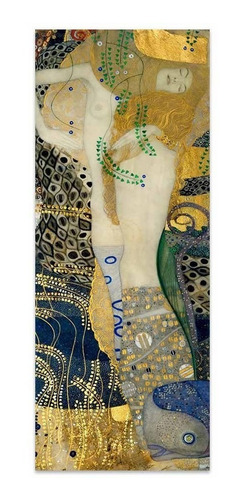 Cuadro Canvas Fine Art Serpientes De Agua I Klimt 40x100