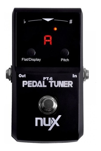 Pedal Afinador Para Guitarra Y/o Bajo Nux Pt6